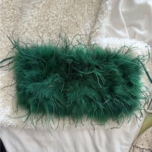 LAMARQUE FUR CROP TOP